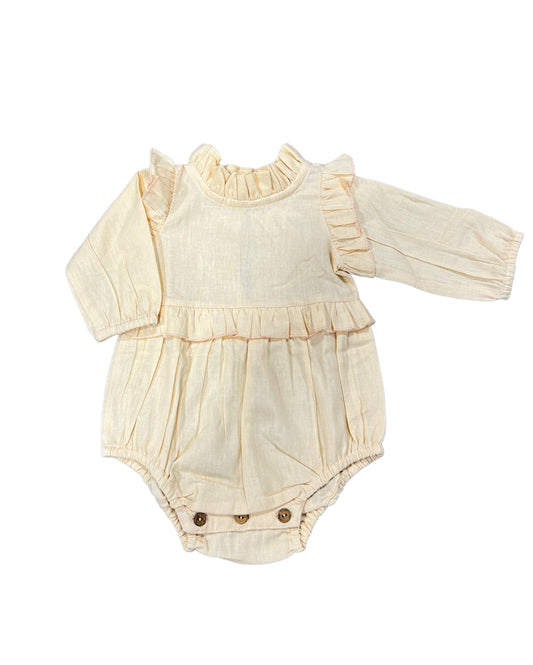 Creamsicle Full Ruffle Sleeves Infant Romper