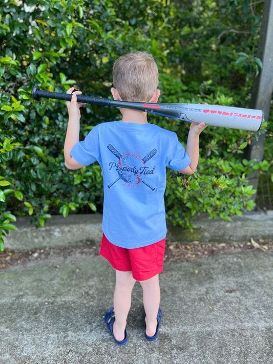 PT Lt Blue Play Ball Tee