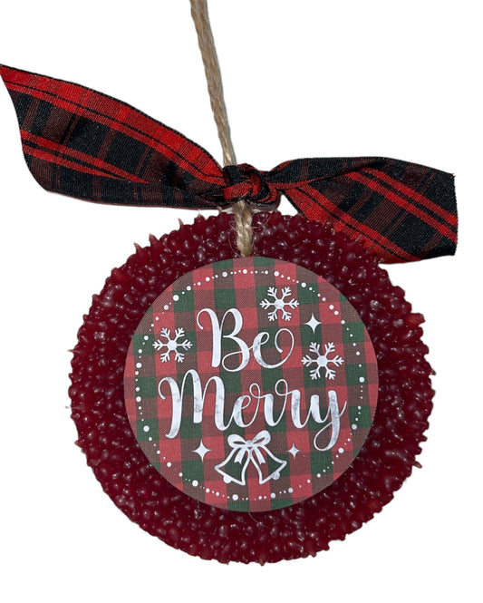 Be Merry Premium Freshie W/ Ribbon