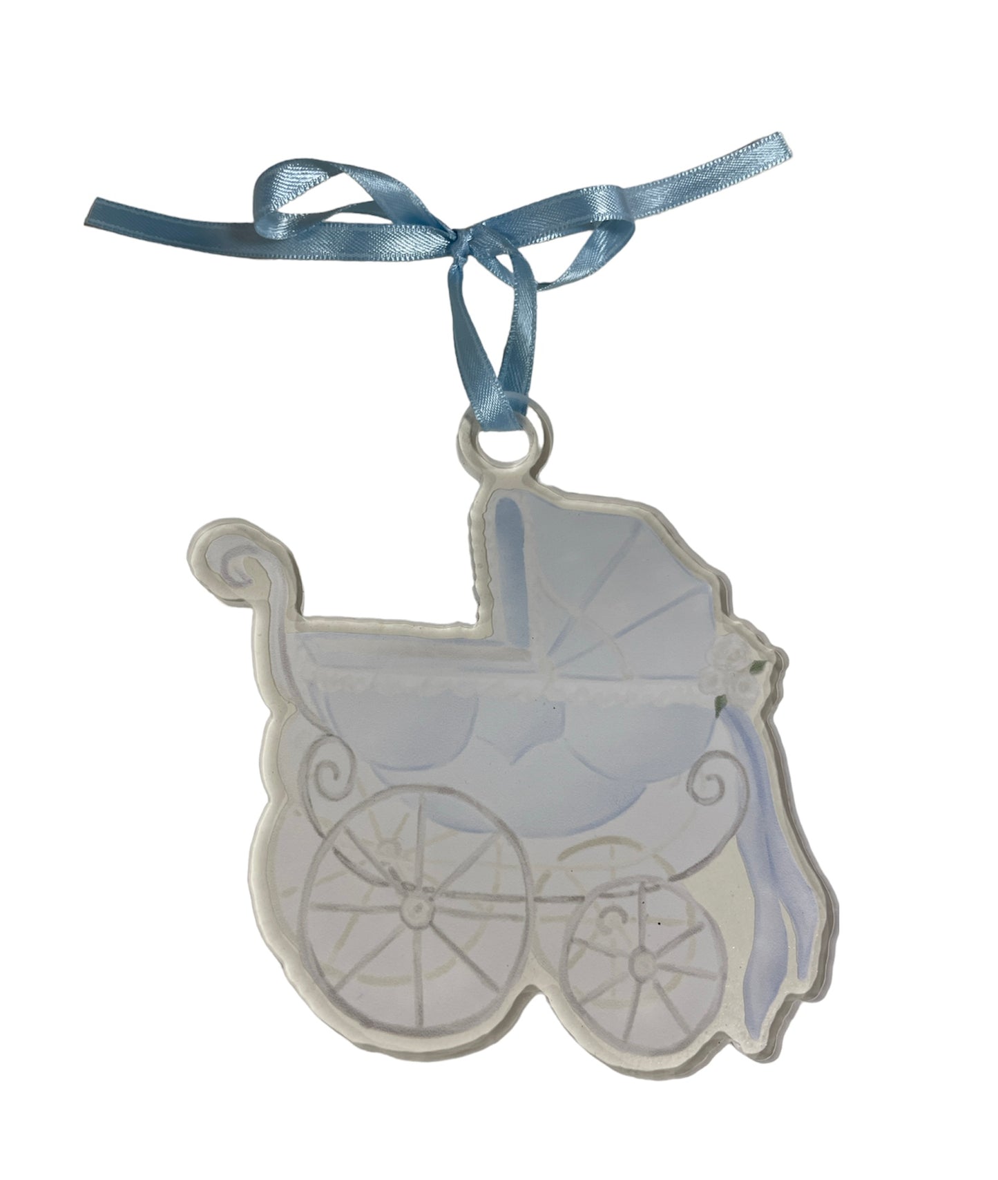 Blue Carriage Ornament