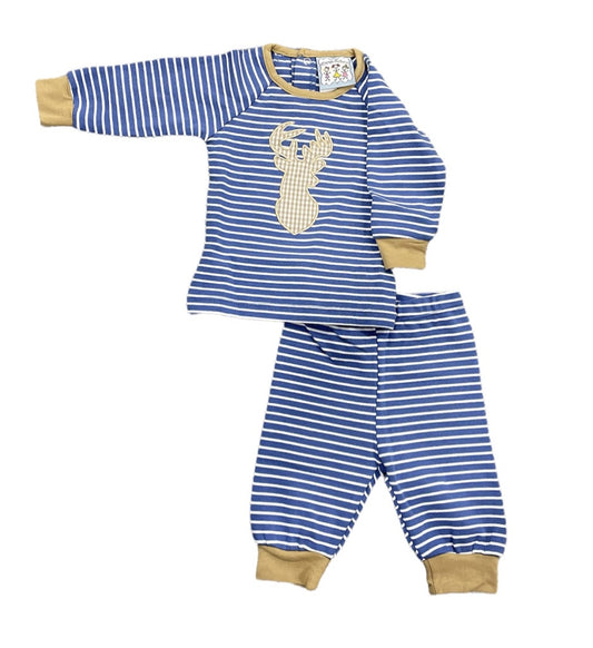 Deer Applique Boys 2pc Set