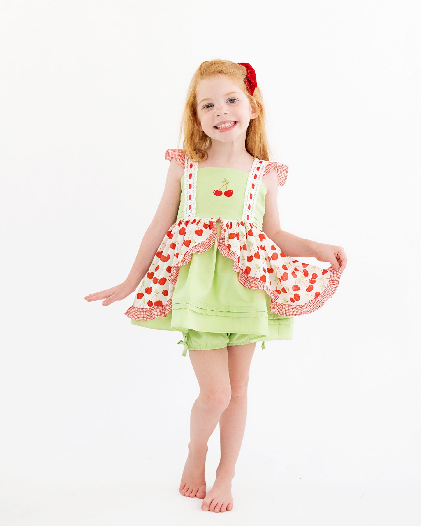 Evie's Closet Cherry Cherry Tunic Set