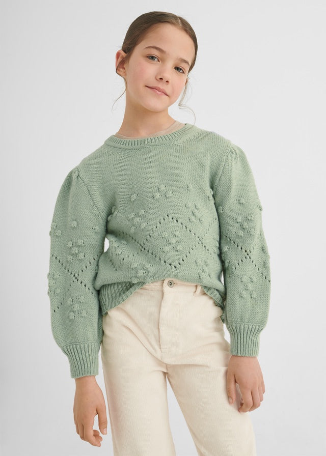 Sage Sweater w/Pom Poms